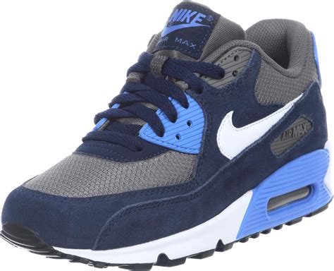 nike air max 90 youth gs schuhe grau blau weiß|nike air max 90 shoes.